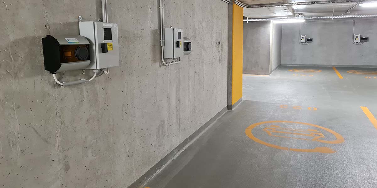 LIVING Kassák Passage társasház — 64 elektromos autótöltő